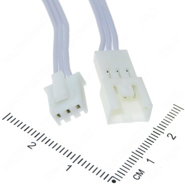 Разъем герметичный с проводом на 3 контакта, комплект (M + F)